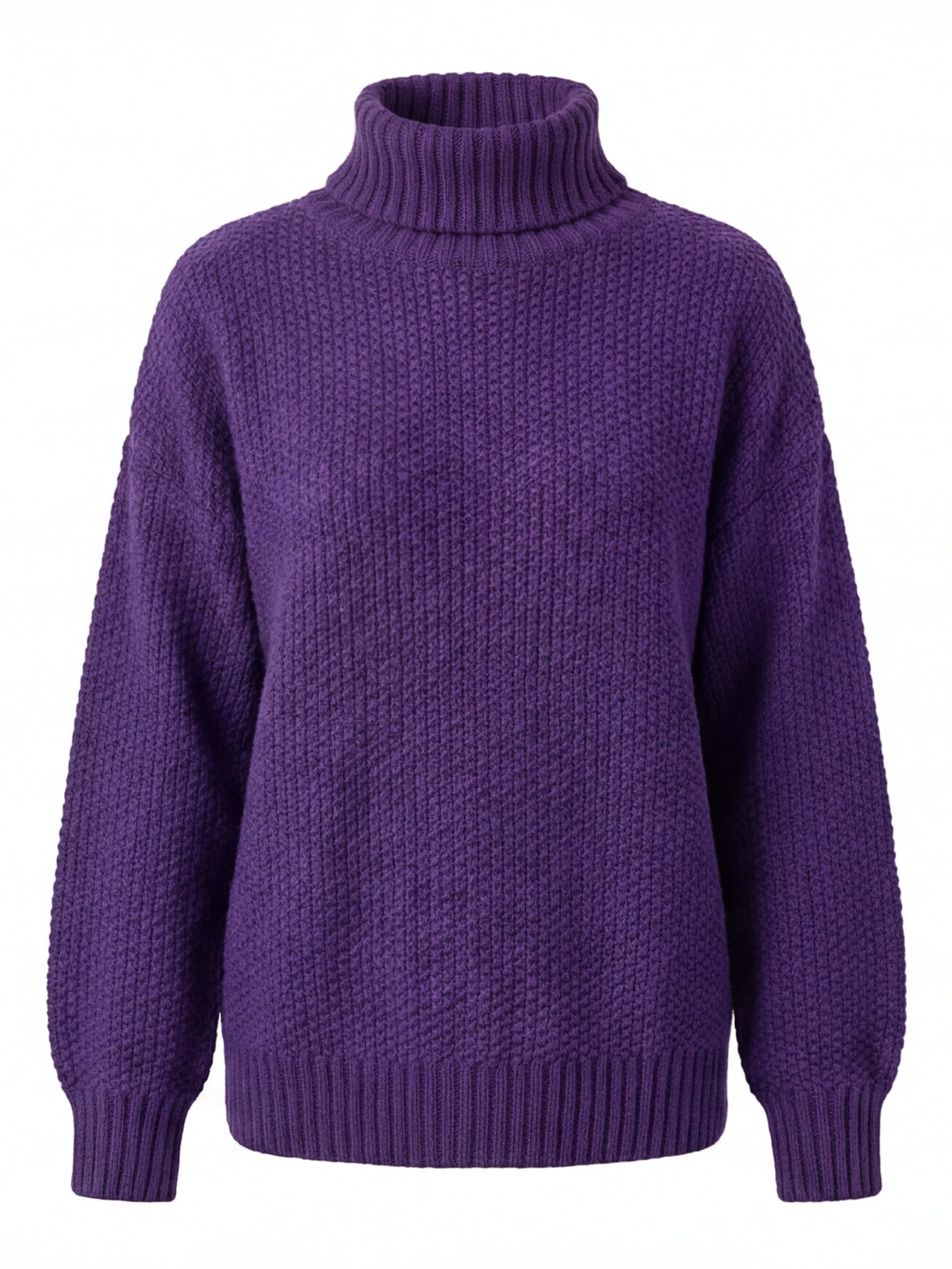 Damen Pullover – Oversized, Warm & Strukturierter Waffelstrick