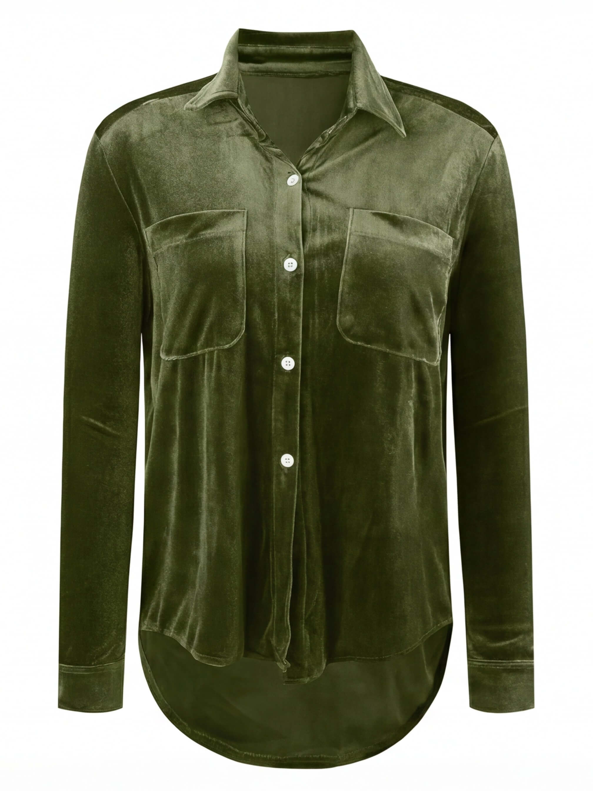 Damen Samtbluse – Eleganter Look mit weichem Velvet-Finish