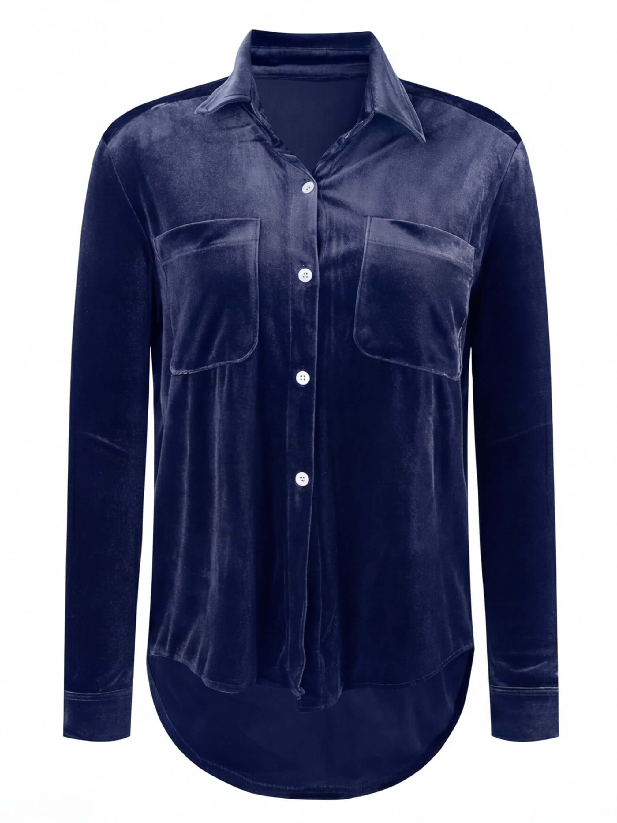 Damen Samtbluse – Eleganter Look mit weichem Velvet-Finish
