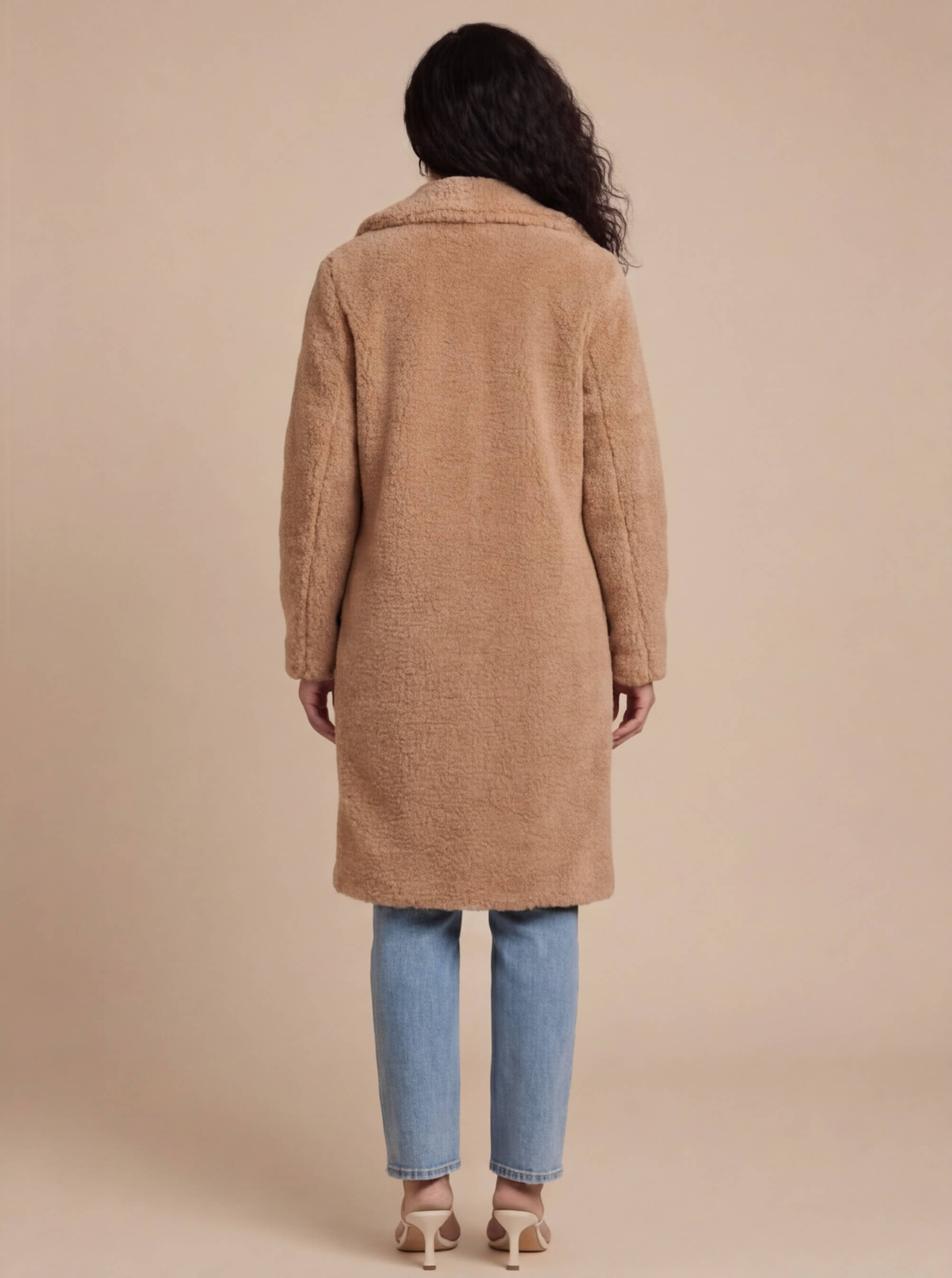 Damen Teddy Mantel – Weich Gefüttert & Kuscheliger Wintercoat