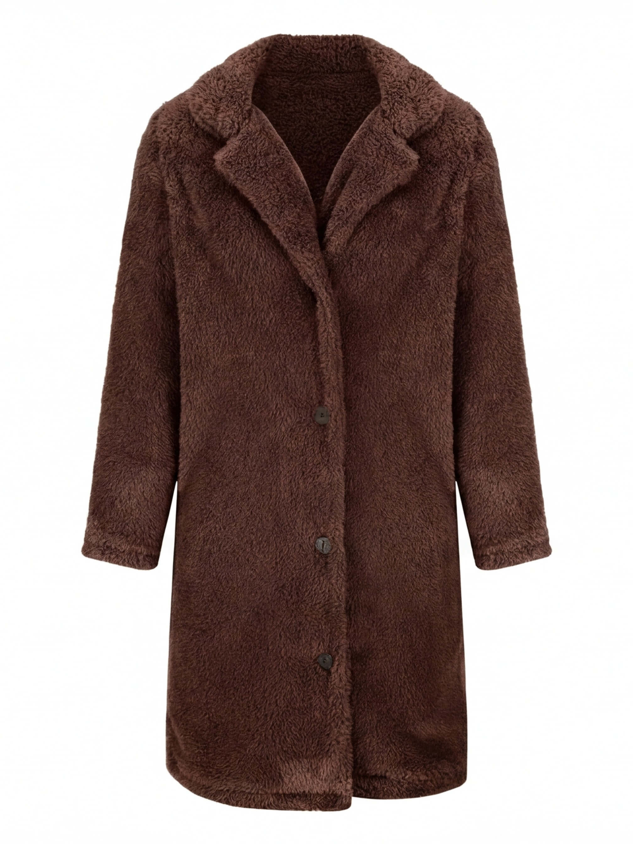 Damen Teddy Mantel – Weich Gefüttert & Kuscheliger Wintercoat