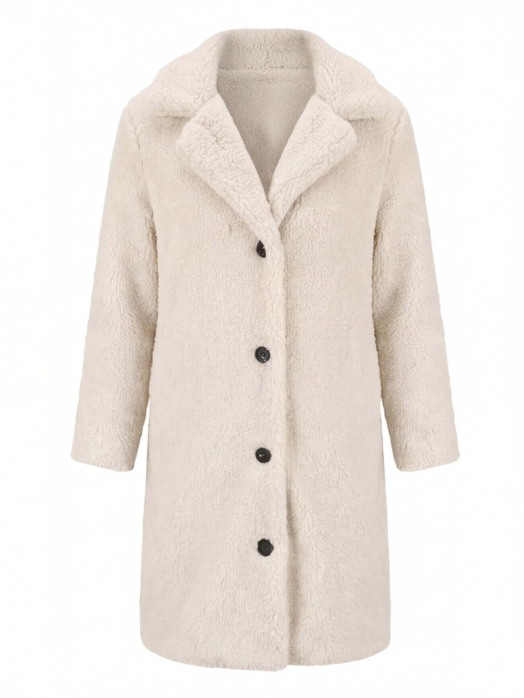 Damen Teddy Mantel – Weich Gefüttert & Kuscheliger Wintercoat