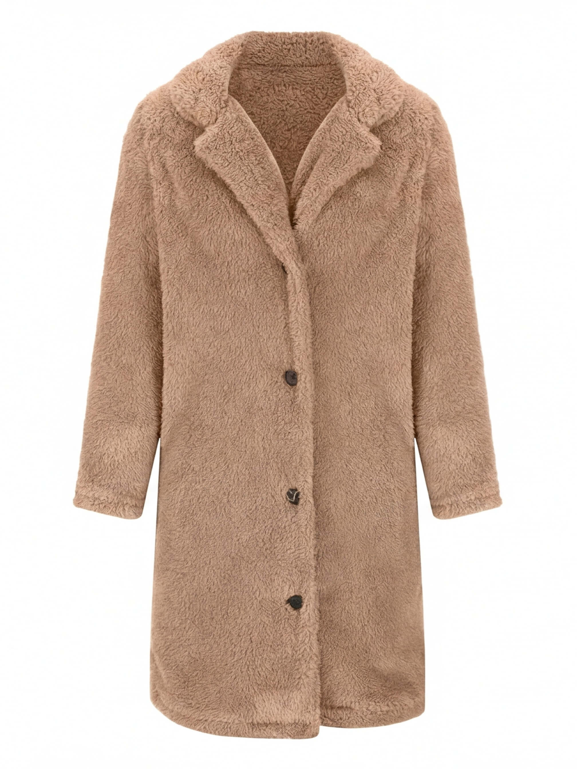 Damen Teddy Mantel – Weich Gefüttert & Kuscheliger Wintercoat