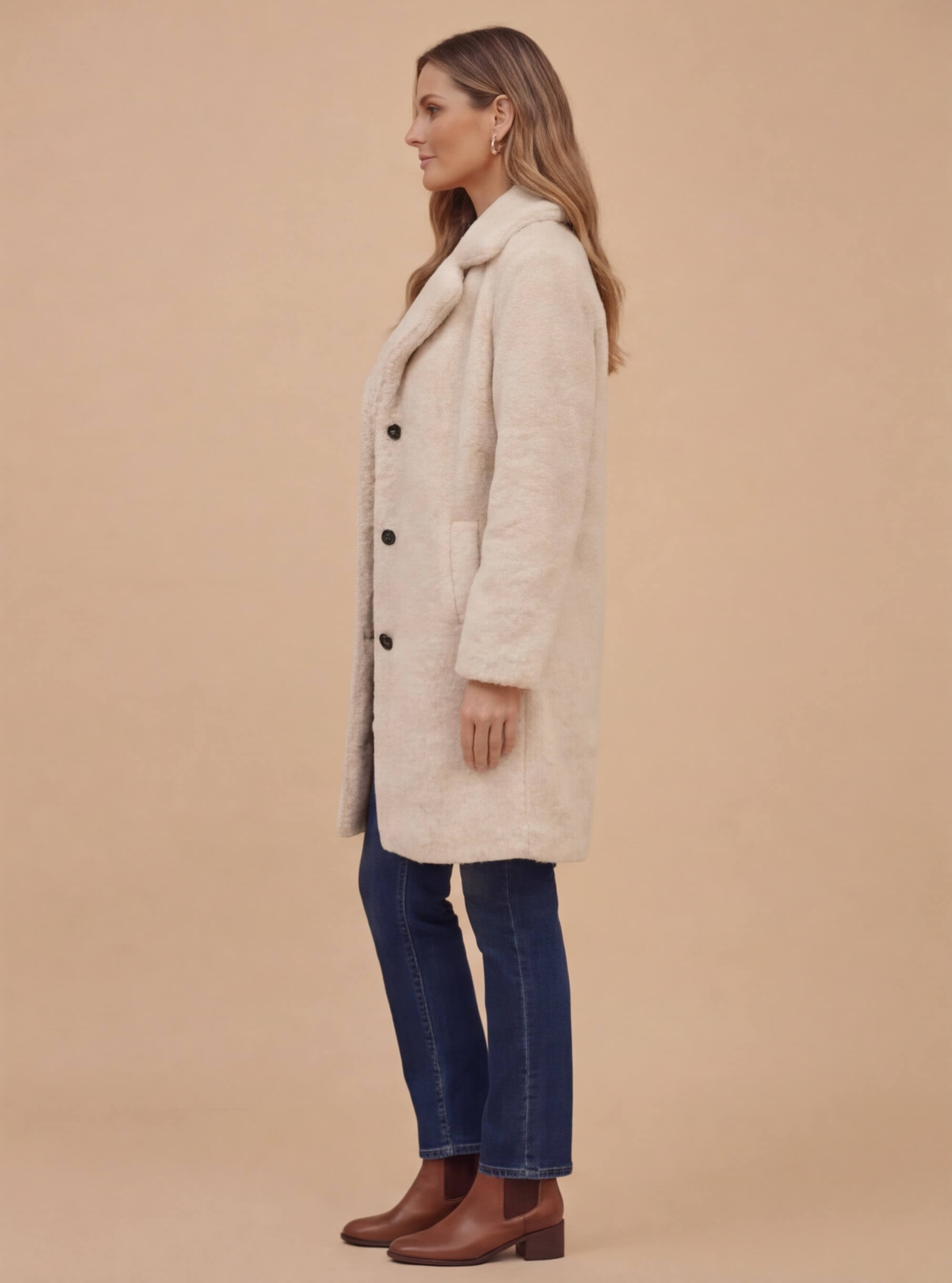 Damen Teddymantel – Weich, warm & perfekt für den Winter