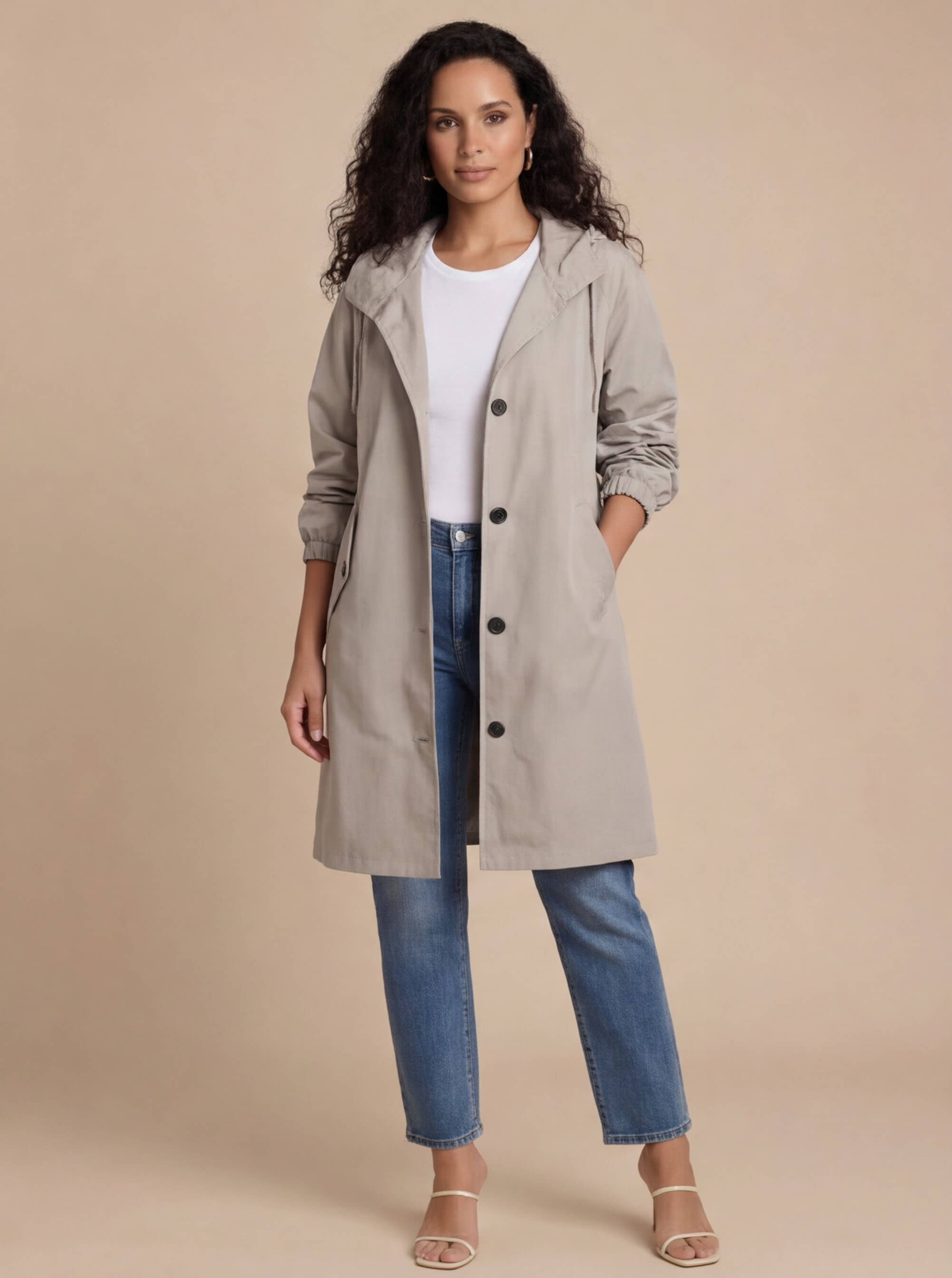 Damen Trenchcoat – Wasserabweisend & Zeitlos Elegant