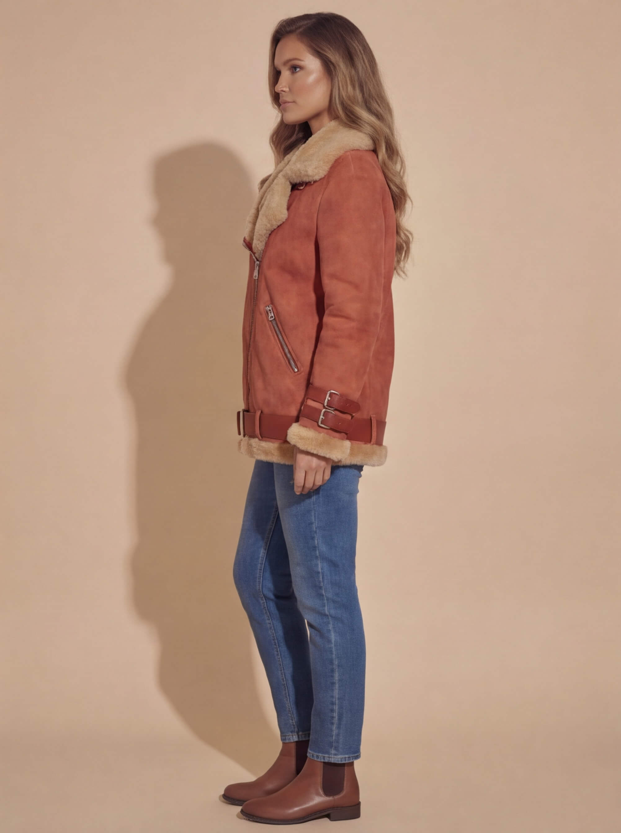 Damen Winter Bikerjacke – Warm, Modern & Mit Kuschelfutter