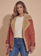 Damen Winter Bikerjacke – Warm, Modern & Mit Kuschelfutter