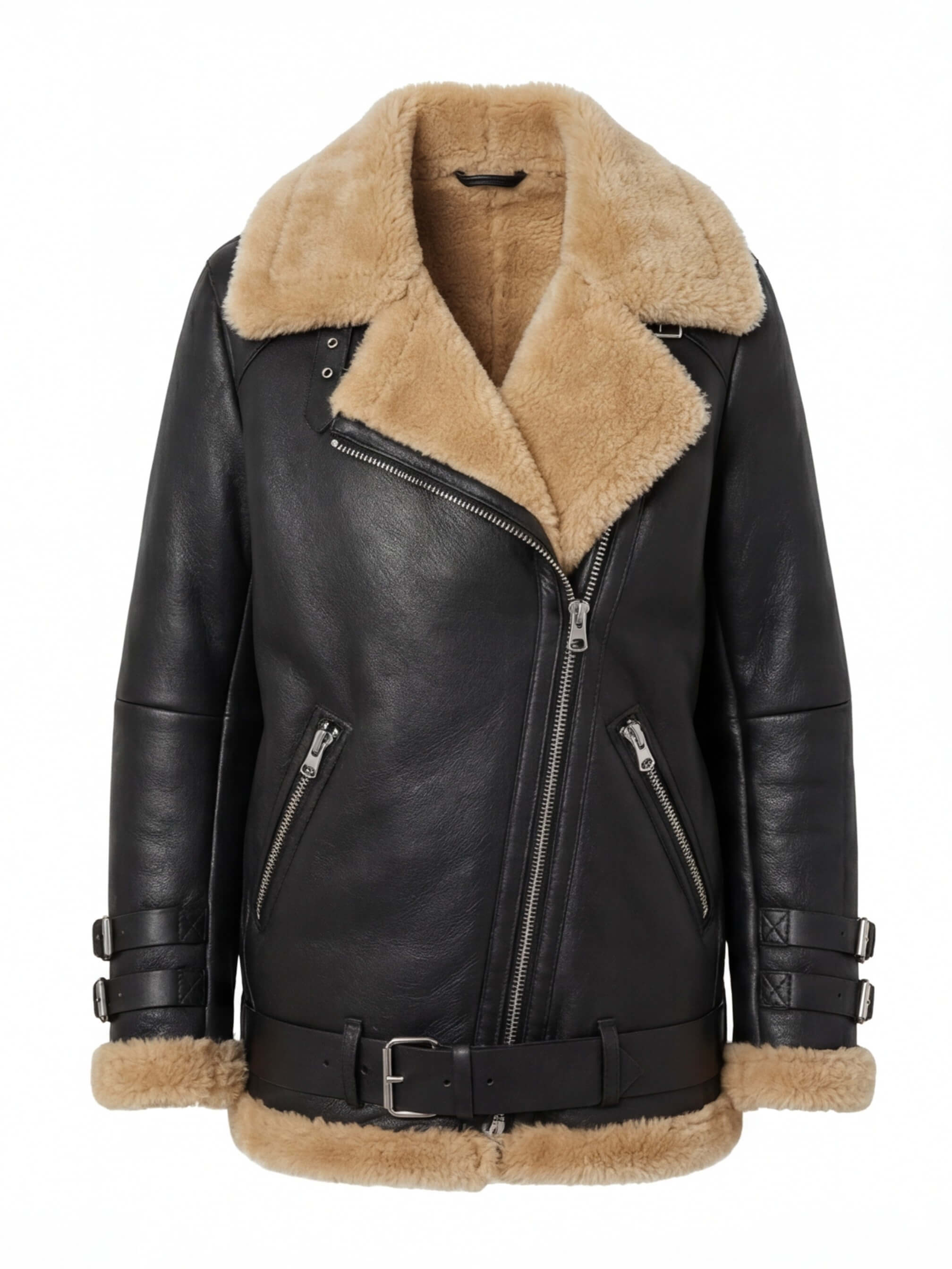 Damen Winter Bikerjacke – Warm, Modern & Mit Kuschelfutter