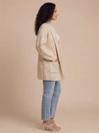 Damen Strickjacke – Langer Cardigan für gemütliche Eleganz