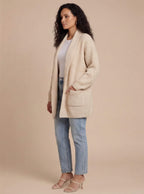 Damen Strickjacke – Langer Cardigan für gemütliche Eleganz