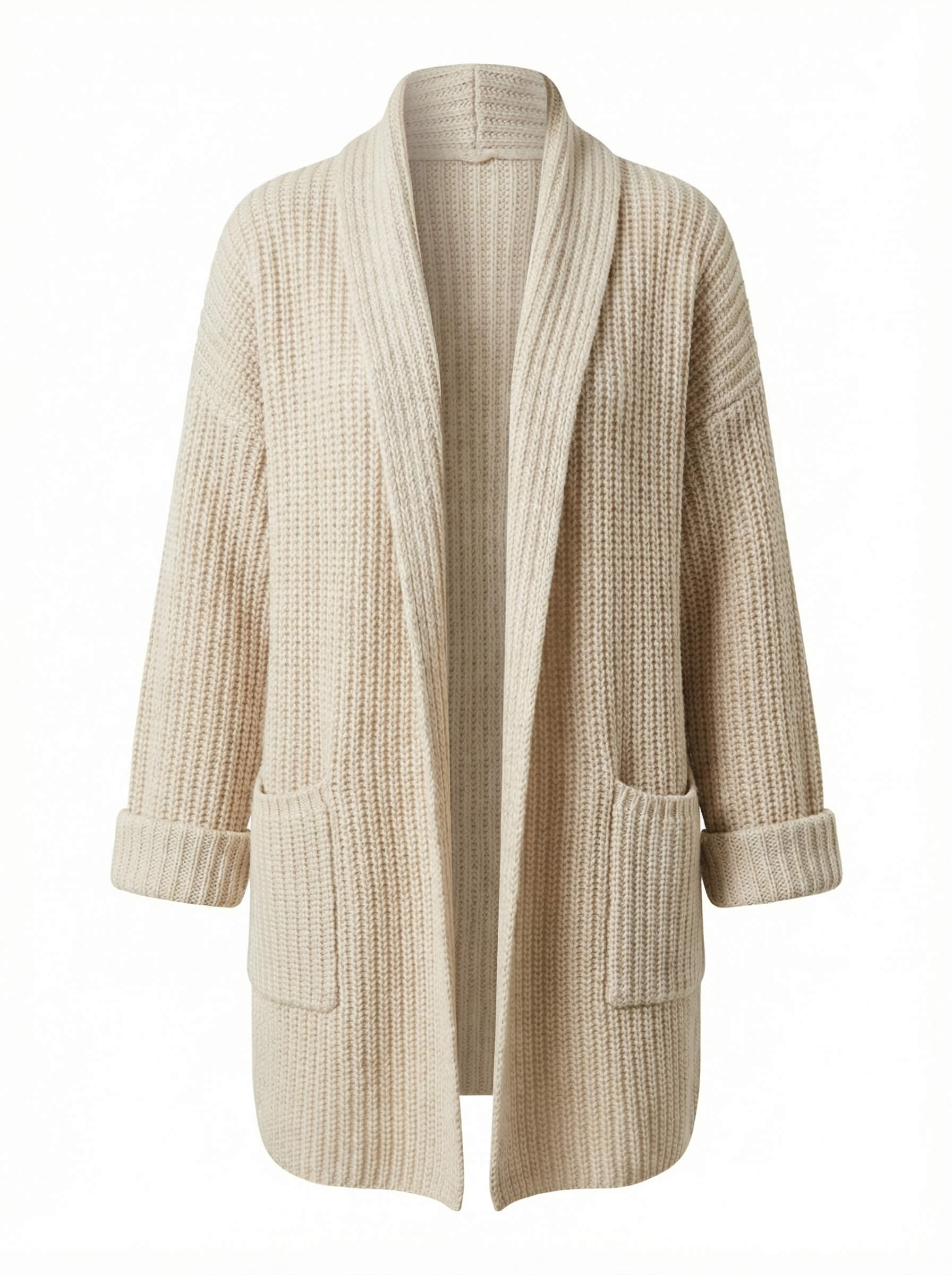 Damen Strickjacke – Langer Cardigan für gemütliche Eleganz