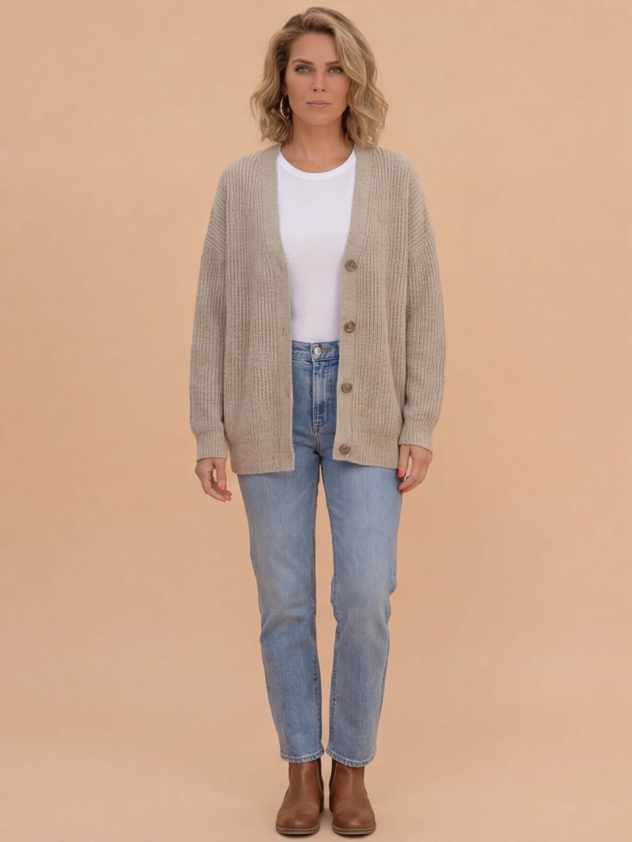 Damen Strickjacke – Oversized, Weich & Zeitlos Elegant