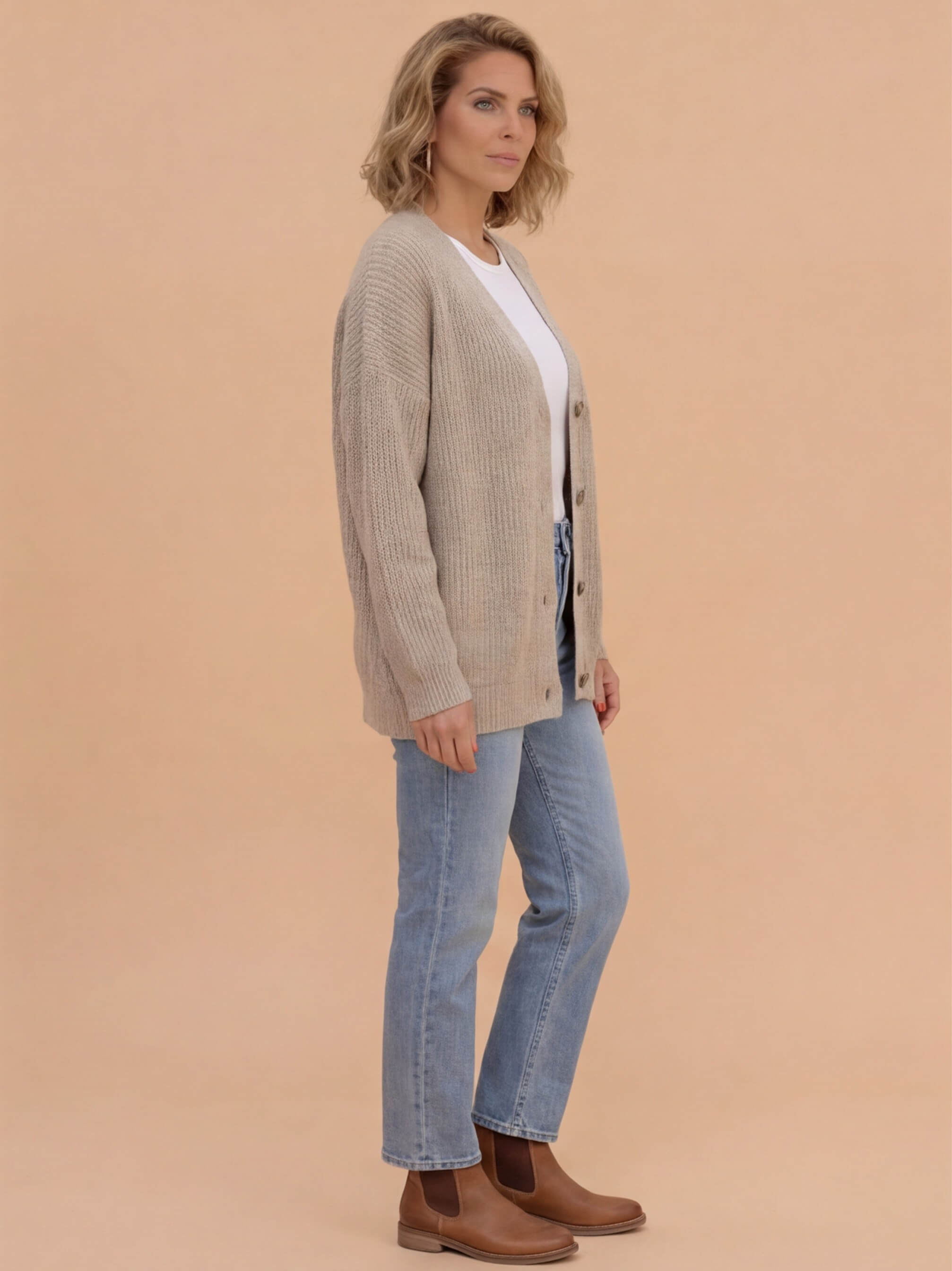 Damen Strickjacke – Oversized, Weich & Zeitlos Elegant