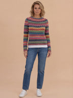 Damen Strickpullover – Bunt, gemütlich & einzigartig