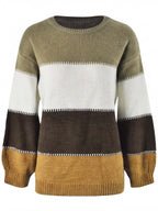 Damen Strickpullover – Gestreift, Warm & Zeitlos