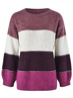 Damen Strickpullover – Gestreift, Warm & Zeitlos