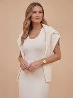 Damen Strickset – Elegantes Zweiteiler Strickkleid & Pullover