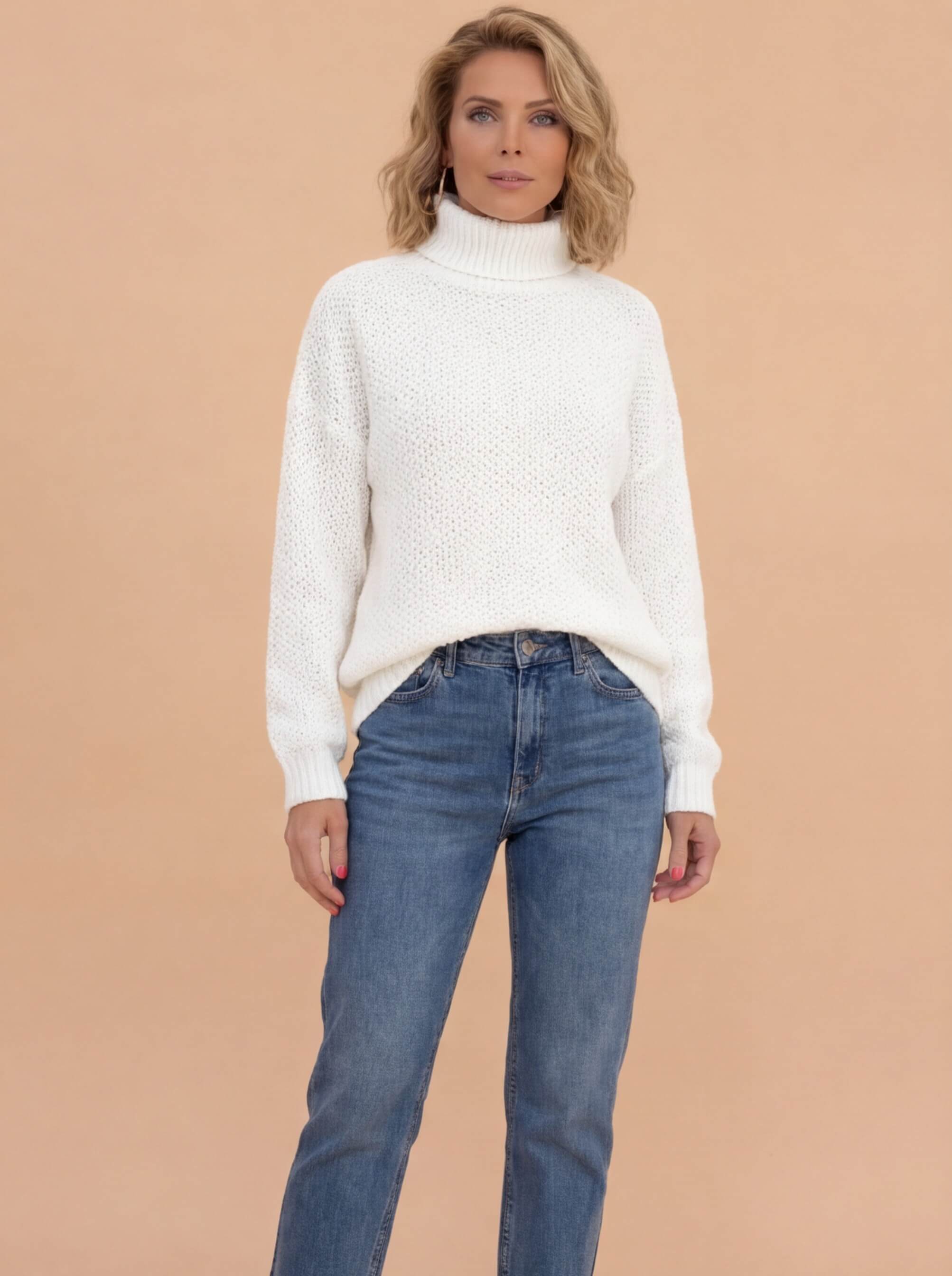 Damen Wollpullover – Grobstrick, Warm & Zeitlos