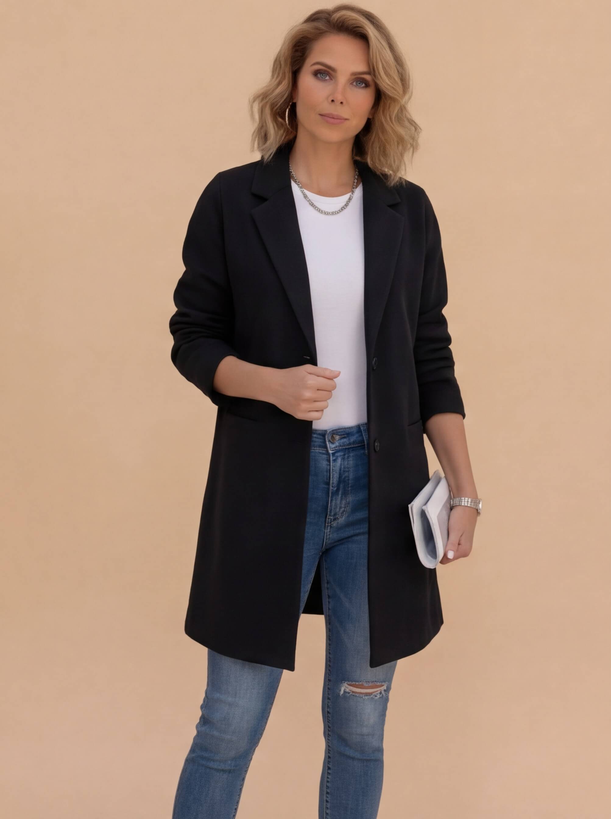 Damen Wollmantel – Lang, Elegant & Zeitlos