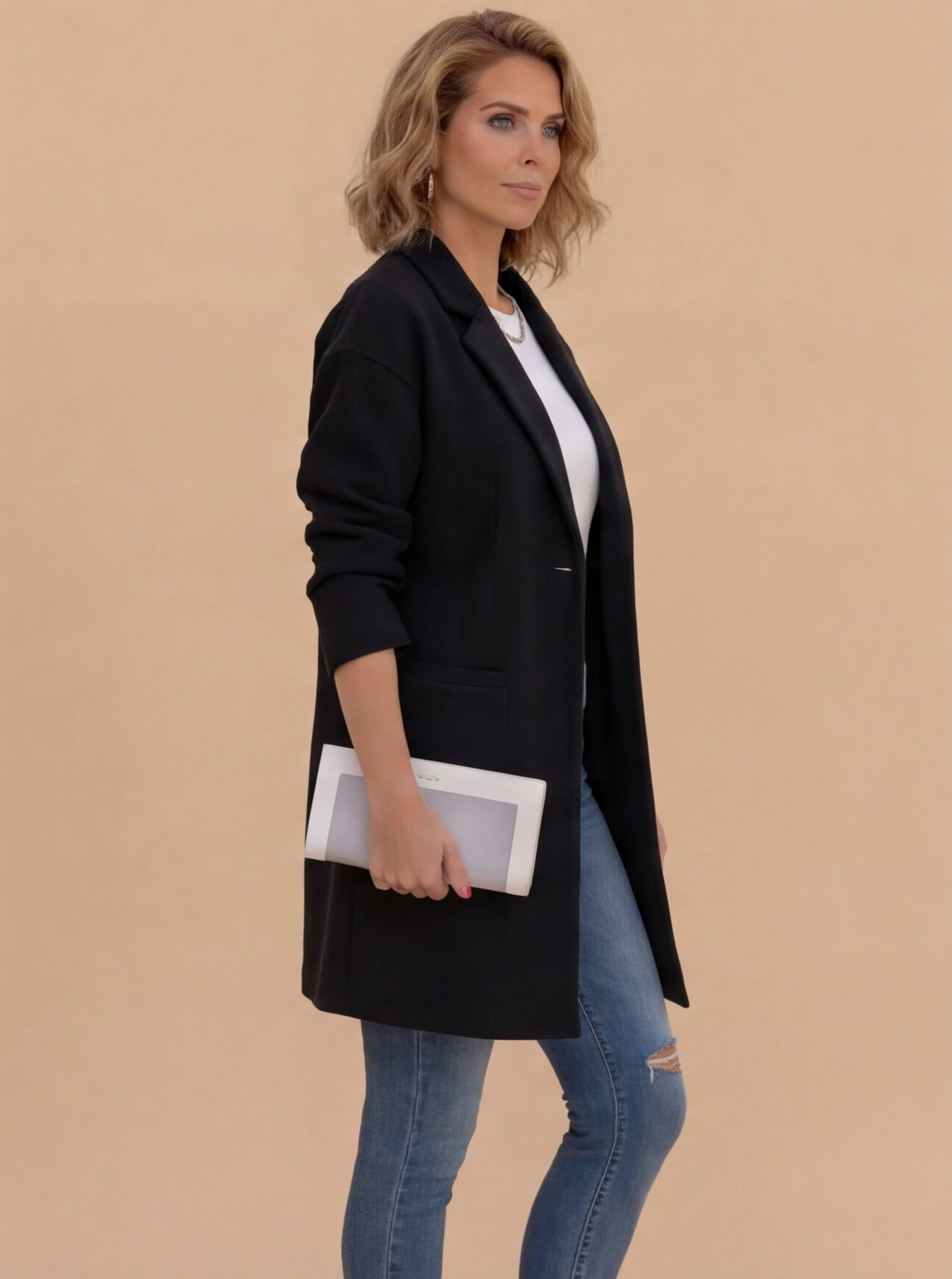 Damen Wollmantel – Lang, Elegant & Zeitlos