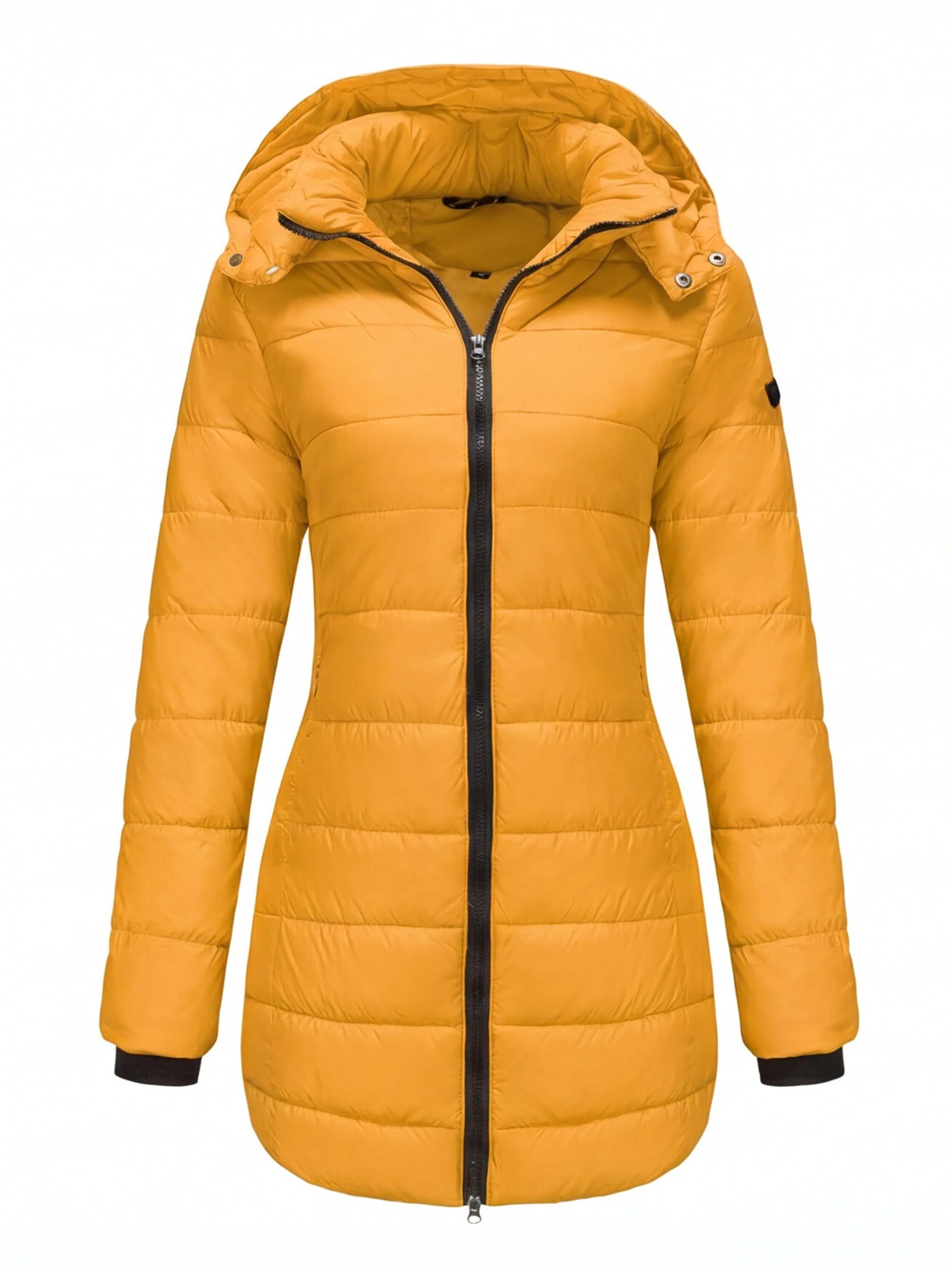 Damen Winter Steppmantel – Figurbetonter Kapuzenmantel