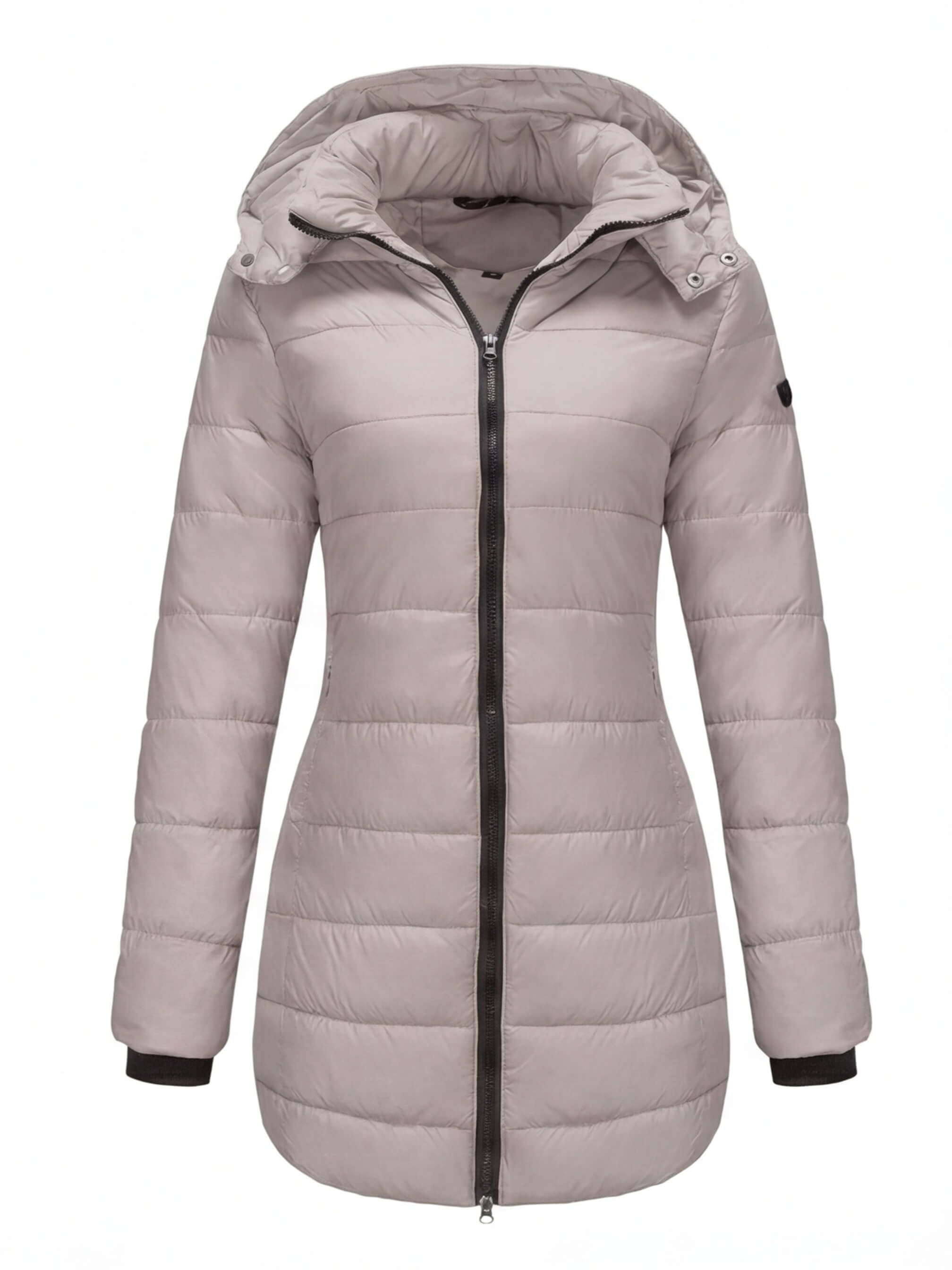 Damen Winter Steppmantel – Figurbetonter Kapuzenmantel