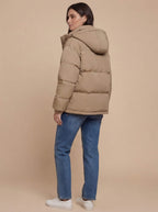 Damen Winterjacke – Warme Leichte Pufferjacke mit Kapuze