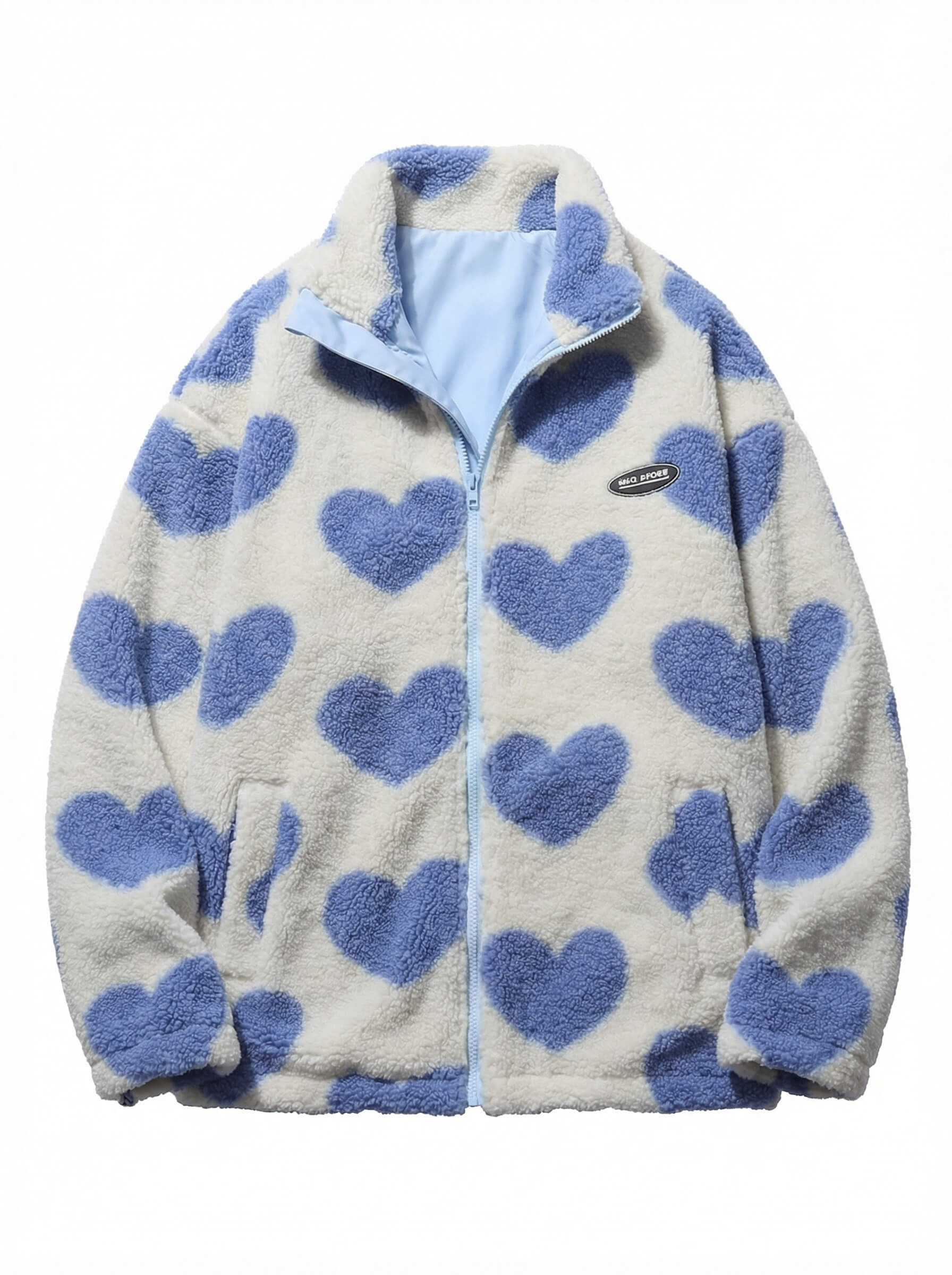 Damen Winterjacke – Wendbare Herzfell Cozy Puffer Jacket