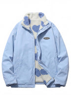 Damen Winterjacke – Wendbare Herzfell Cozy Puffer Jacket