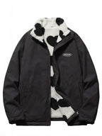 Damen Winterjacke – Wendbare Herzfell Cozy Puffer Jacket