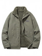 Damen Winterjacke – Wendbare Herzfell Cozy Puffer Jacket