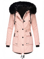 Damen Winterparka – Wasserabweisend & Warm Gefüttert mit Fellkapuze