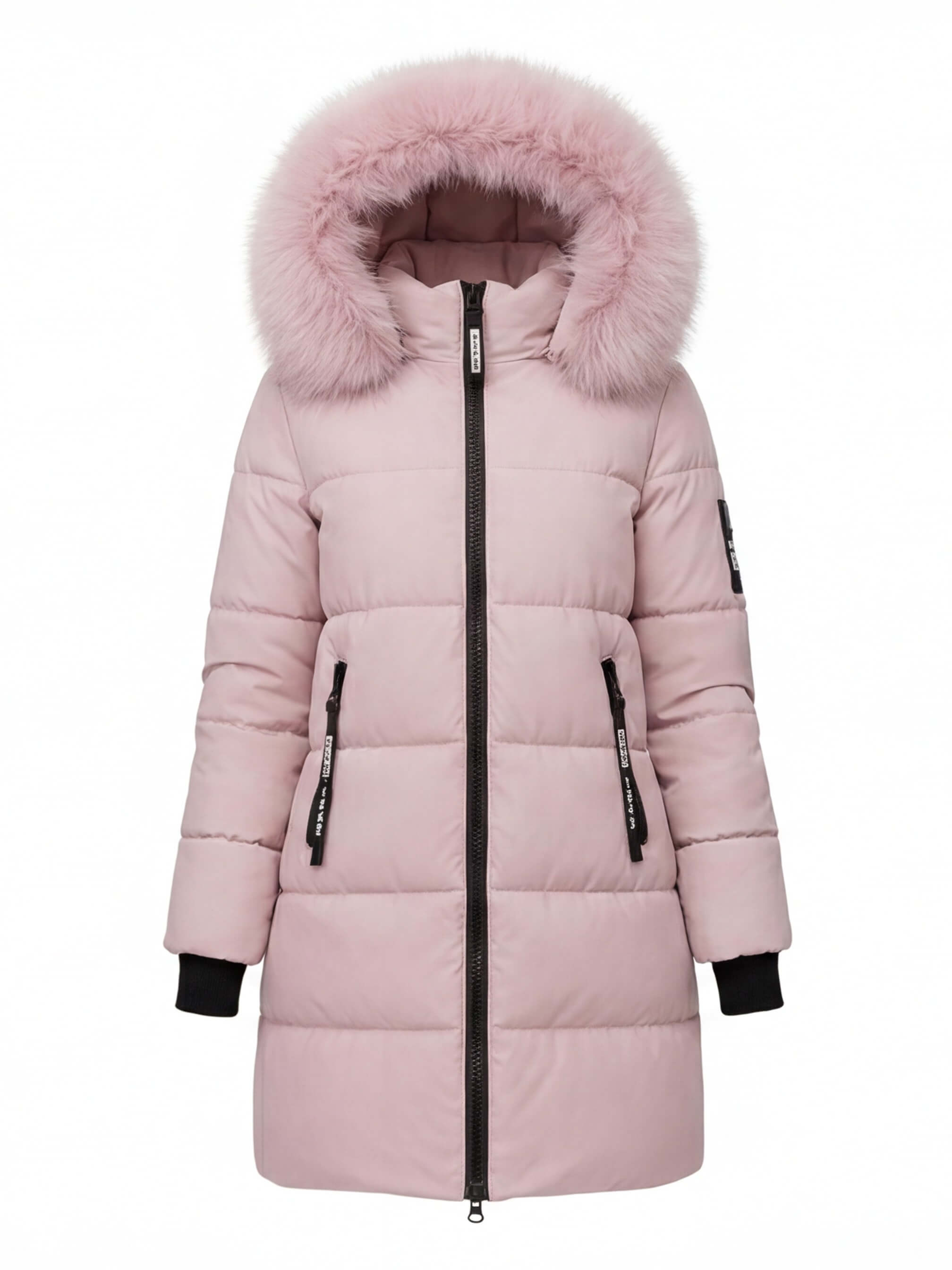 Damen Winterparka – Steppdesign mit Kunstfellkragen