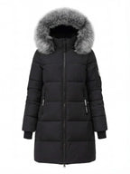 Damen Winterparka – Steppdesign mit Kunstfellkragen