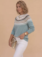 Damen Winterpullover – Vintage-Norweger-Design in zeitloser Eleganz