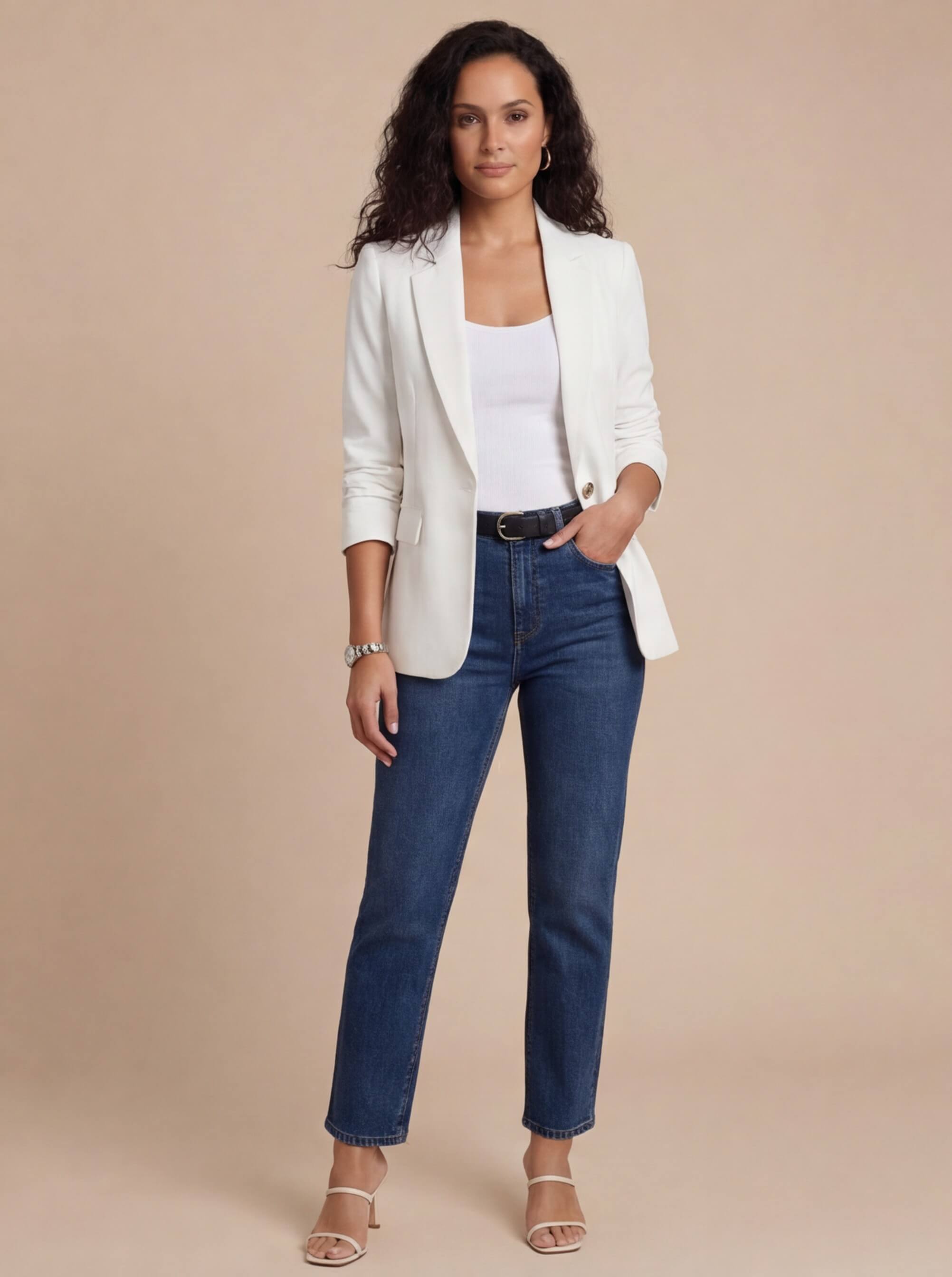 Damen Blazer – Taillierter Eleganz-Blazer mit Stretchkomfort