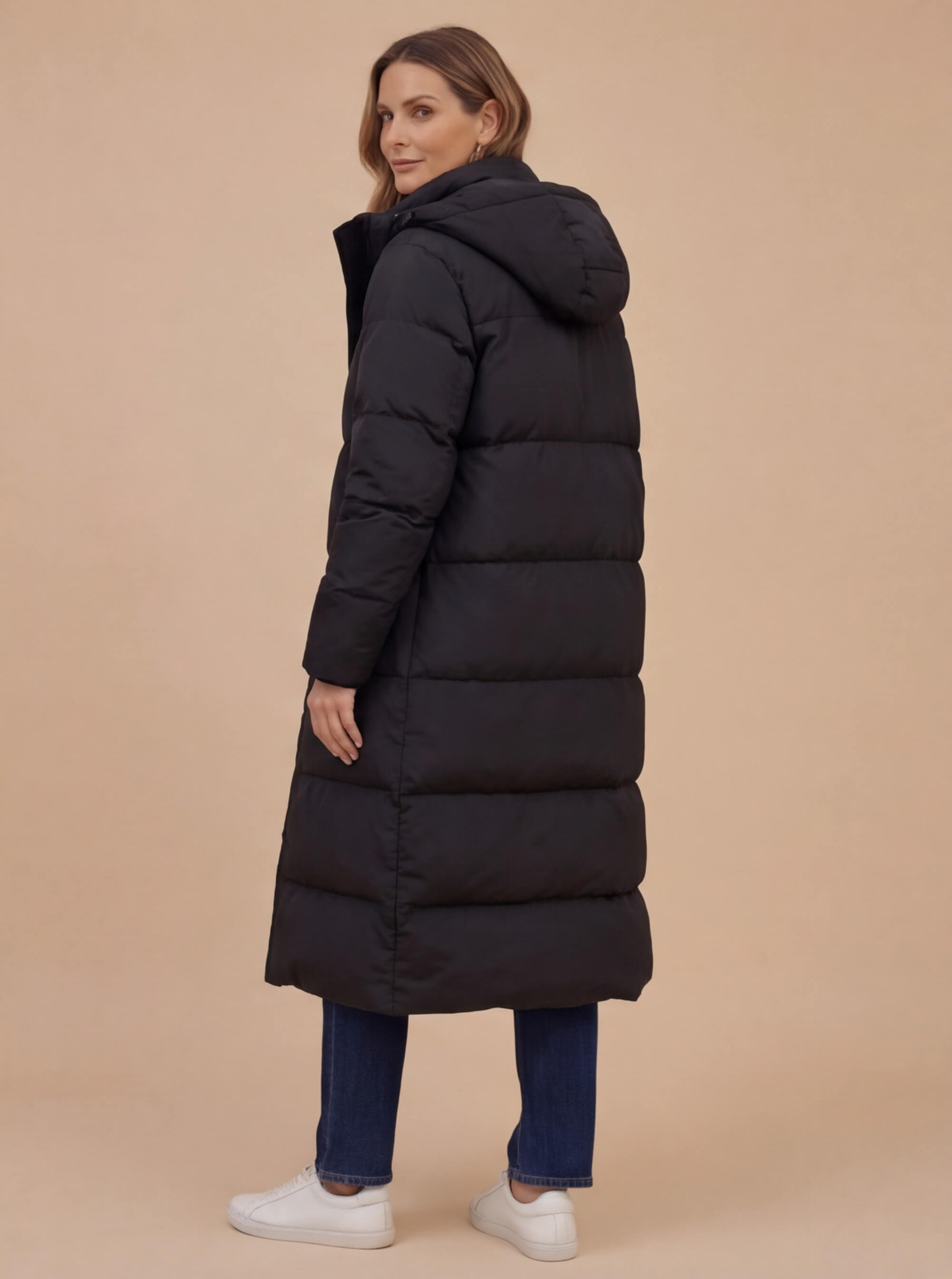 Damen Pufferparka – Wasserdicht, warm & lang