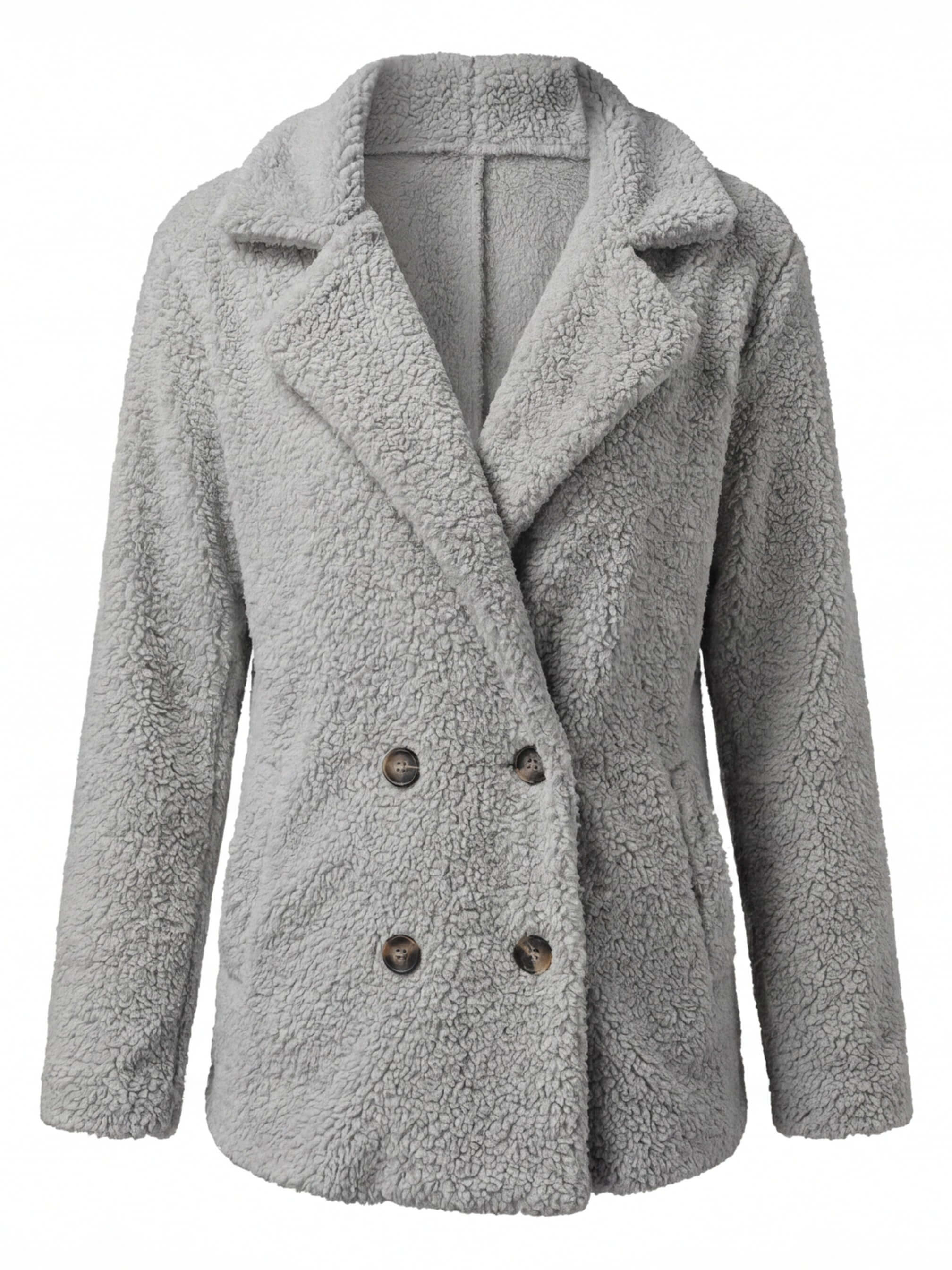 Damen Teddy Wintermantel – Kurz, Warm & Zeitlos