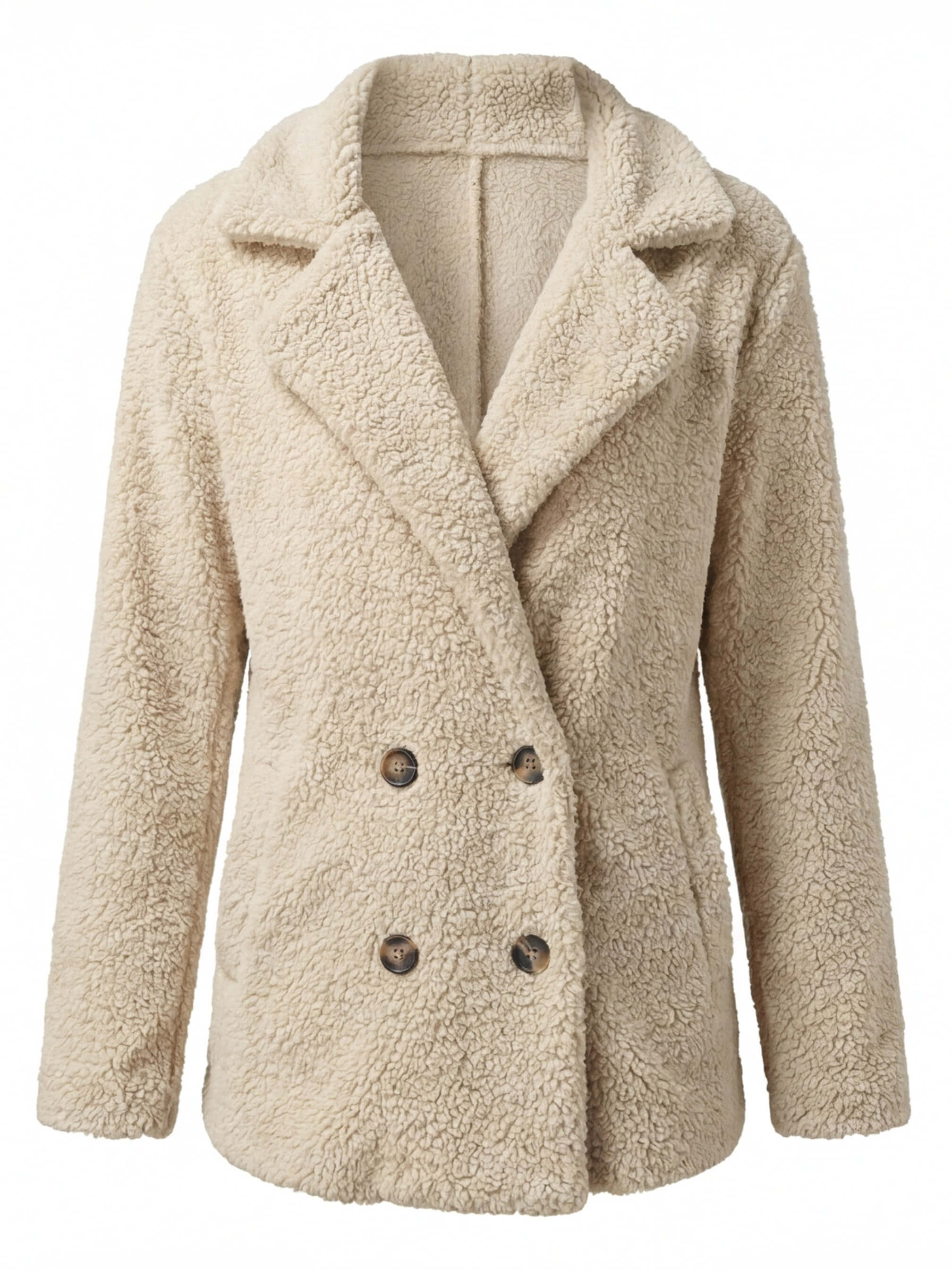 Damen Teddy Wintermantel – Kurz, Warm & Zeitlos