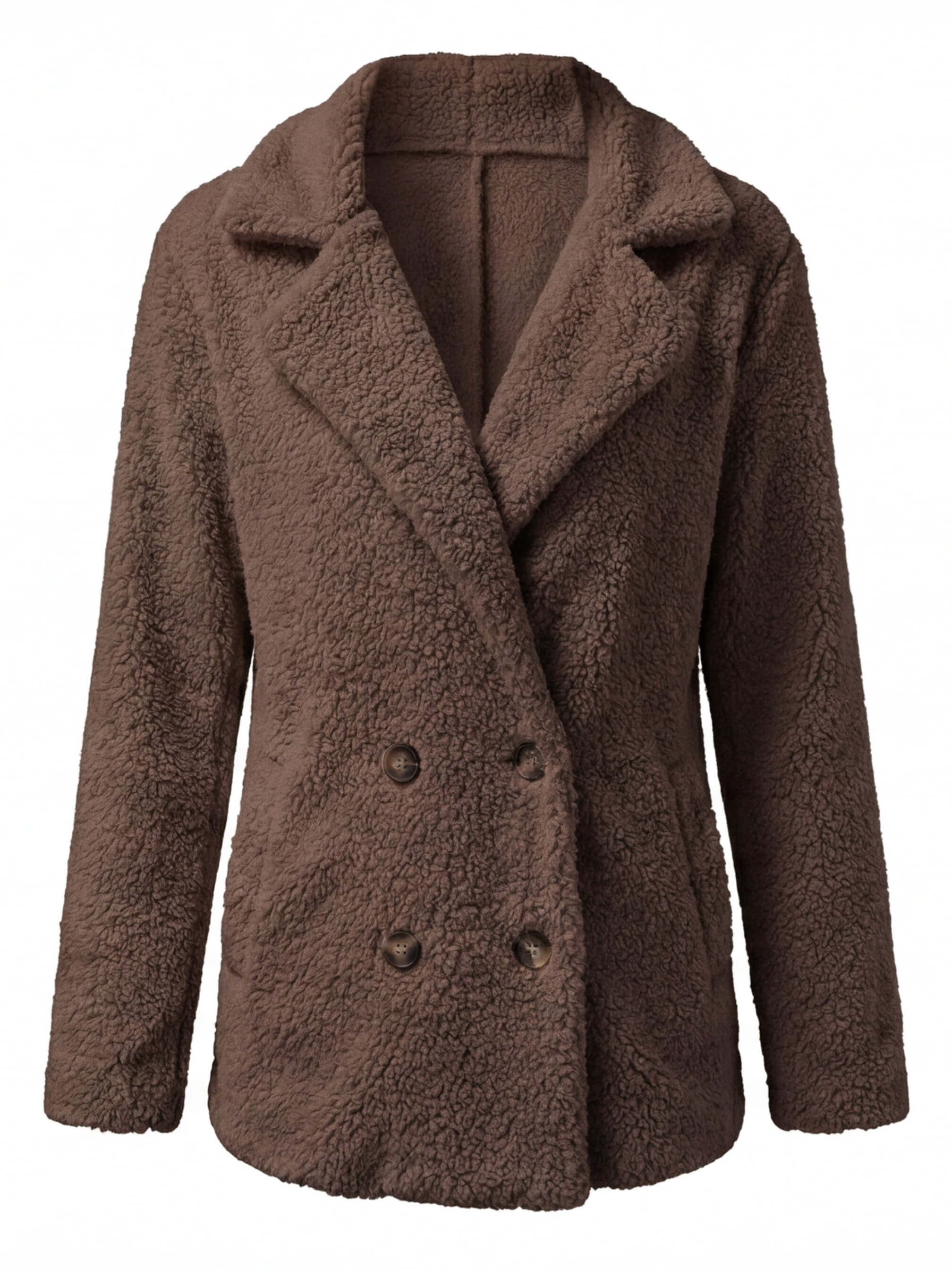 Damen Teddy Wintermantel – Kurz, Warm & Zeitlos