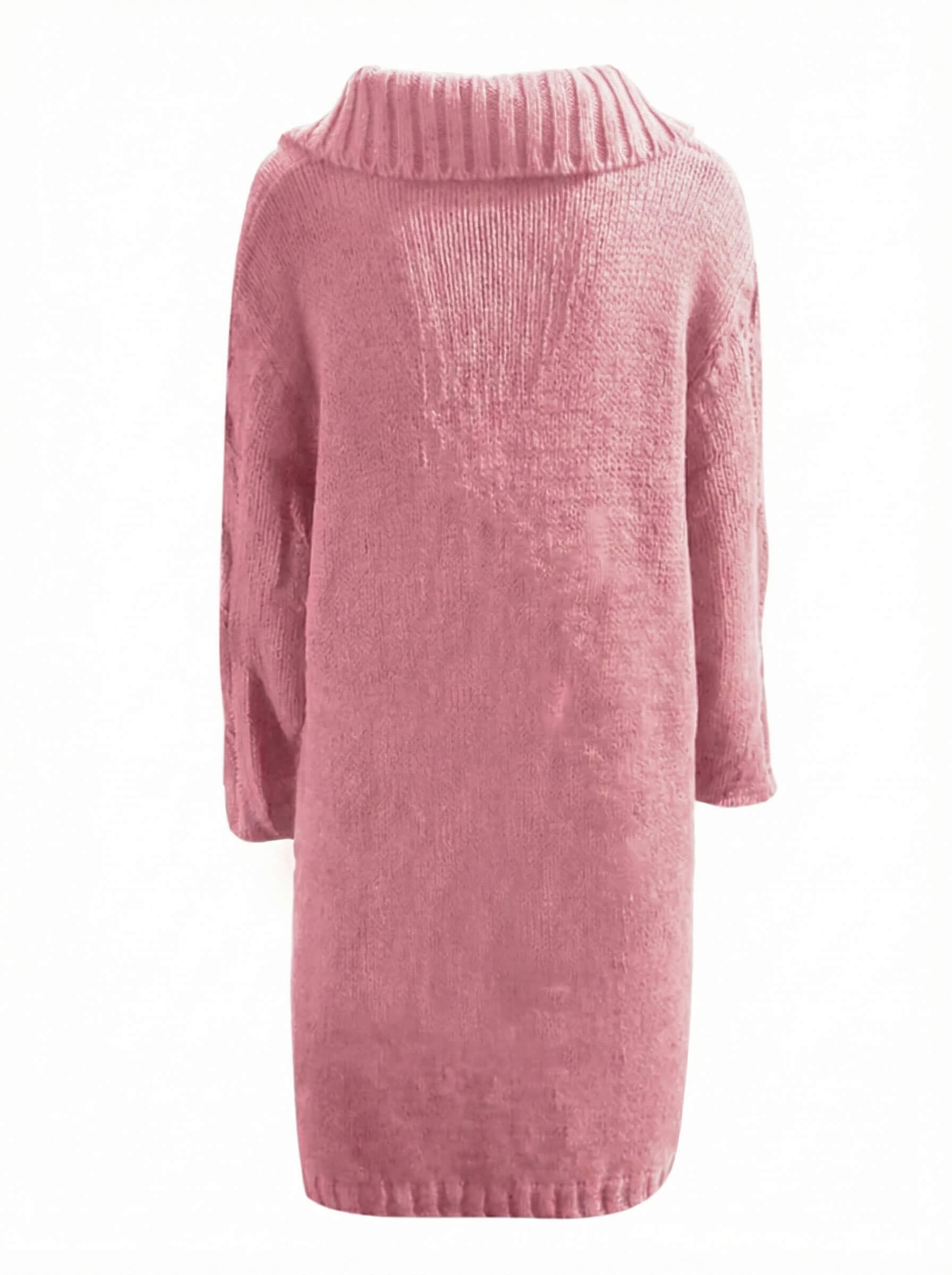 Damen Strickcardigan – Lang, Grob Gestrickt & Mit Knopfleiste