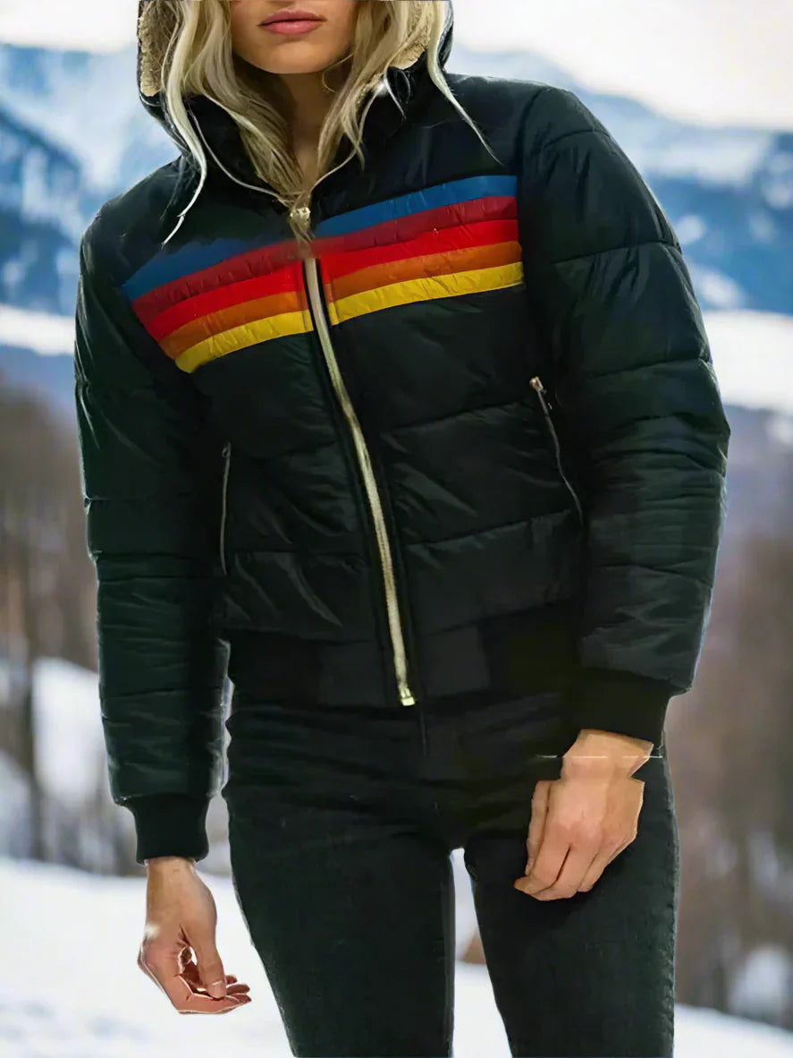 Hesterr | Wintersport Plüschmantel für Frauen