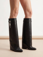 Damen Stiefel – Elegante Vegane Keilabsatz Boots
