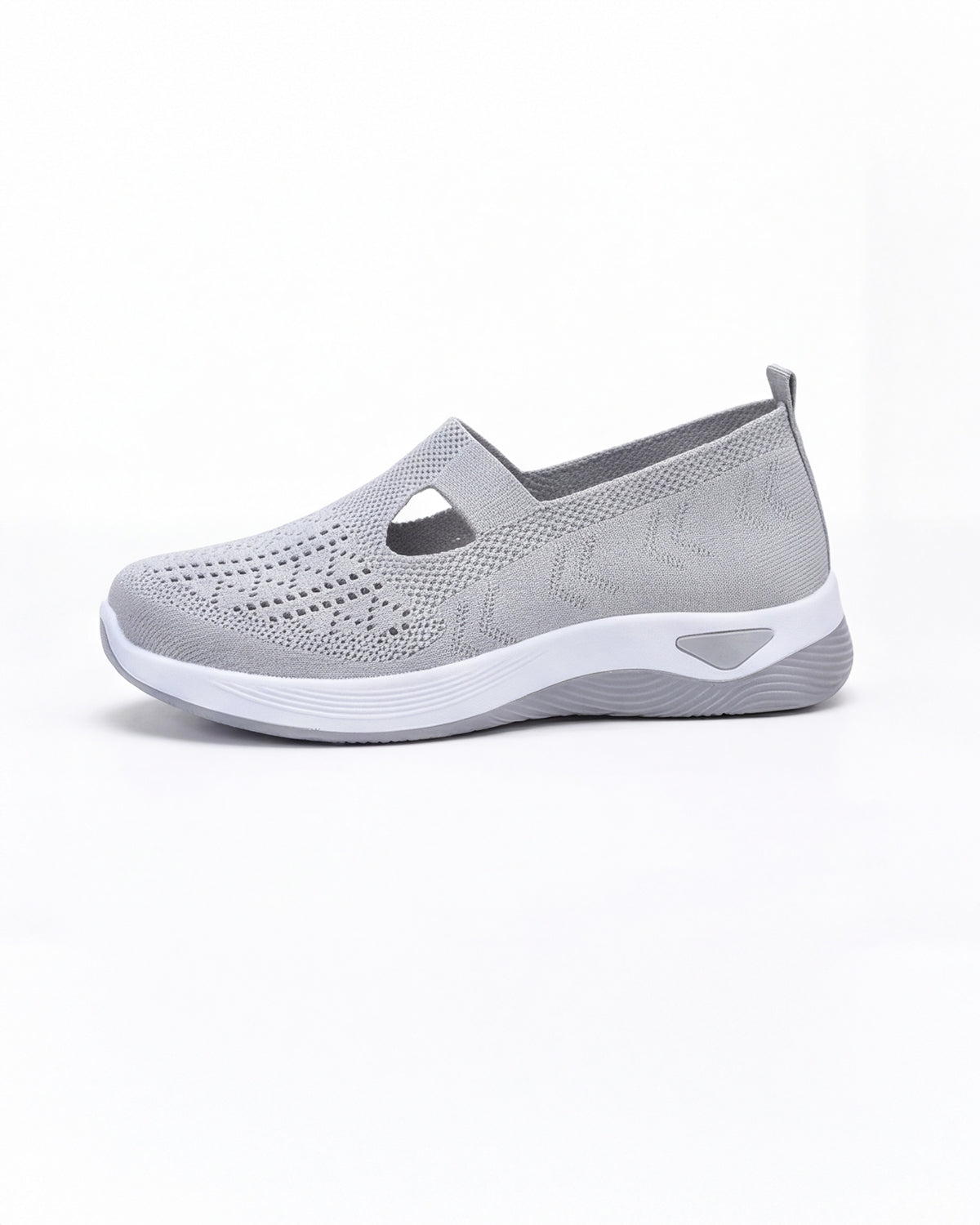 Damen Freizeit-Sneaker – Knit Slip-On mit Cutouts