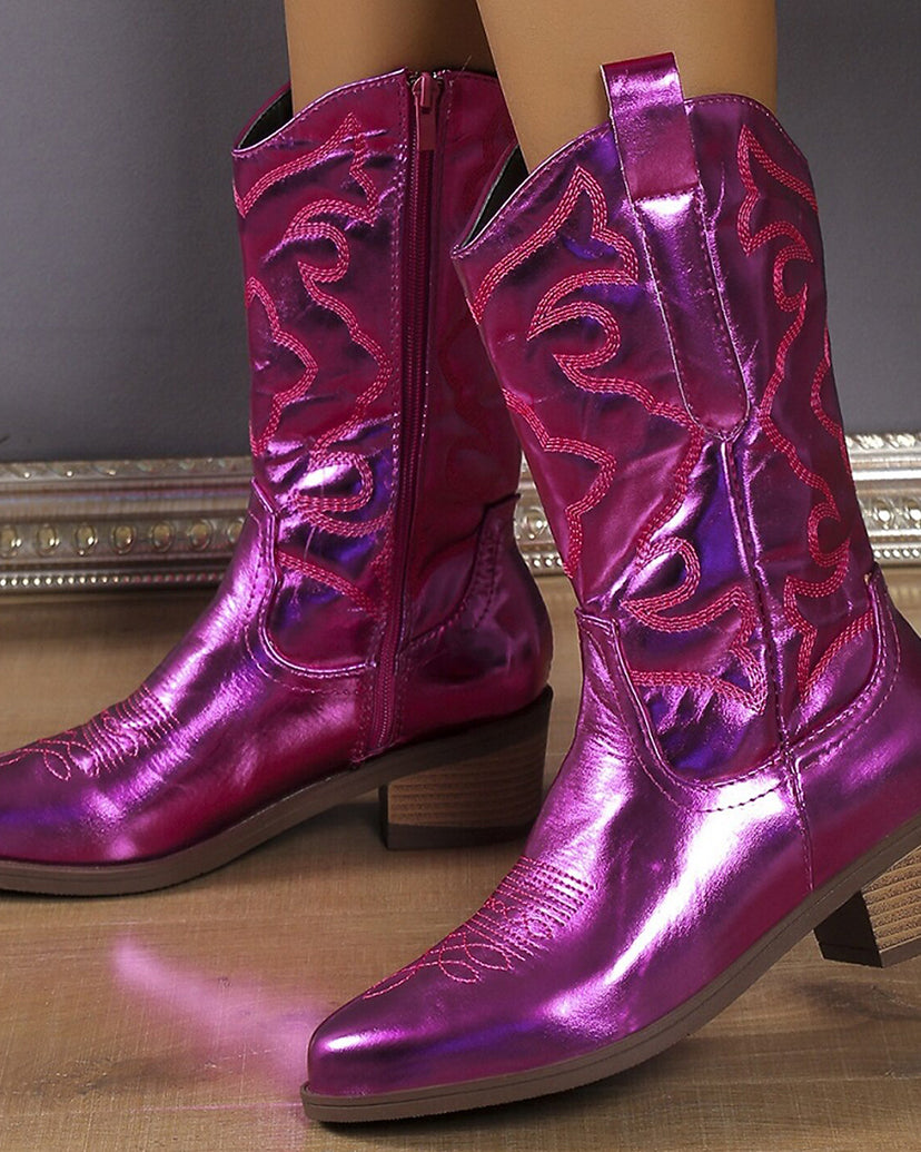 Nova Metallic Western Boots