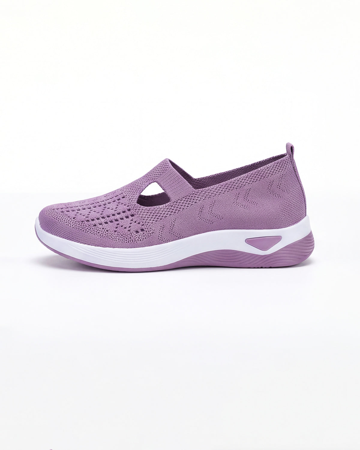 Damen Freizeit-Sneaker – Knit Slip-On mit Cutouts